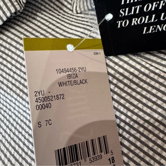 NEW LeSuit Separates IBIZA Pin Stripe White/Black Seersucker Like Blazer size 14 - Picture 6 of 6